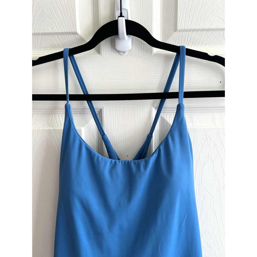HALARA Gloomy Blue SoftlyZero Plush Backless Active Tennis Golf Skort Dress Sz L - Picture 4 of 12